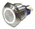 Illuminated Pushbutton Switch Latching Function 1CO 250 VAC LED White